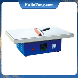 Equipped with a large drum machine, use a flat embroidery tablecloth embroidery hot melt adhesive film small drum machine
