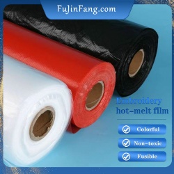 Non toxic, environmentally friendly, fast melting, easy to iron, high transparency embroidery machine embroidery cloth hot melt adhesive