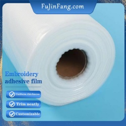 Non toxic and odorless texture, clear and uniform thickness, multi-color embroidery, computer embroidery, hot melt adhesive film