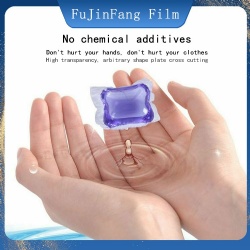 Fully resilient, flexible, smooth, environmentally friendly, non-toxic, no side effects, printable laundry beads PVA film