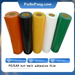 Strong viscosity low temperature PES film TPU adhesive resistant to boiling water and high temperature steam washing hot melt adhesive film